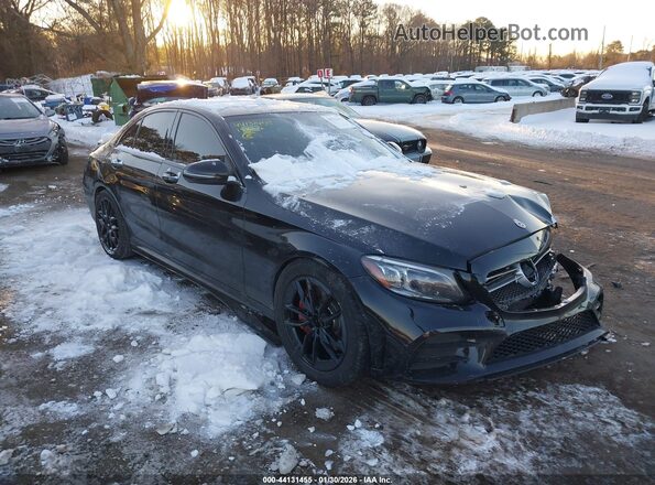 55SWF6EB7KU314463 2019 MERCEDES-BENZ AMG C 43 Black Przód prawy