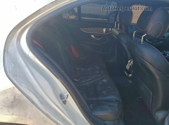 55SWF6EBXGU137897 2016 MERCEDES-BENZ C White Rear seats view