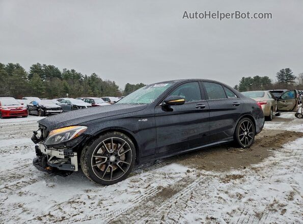 55SWF6EBXGU152447 2016 MERCEDES-BENZ C Black Передня ліва чверть