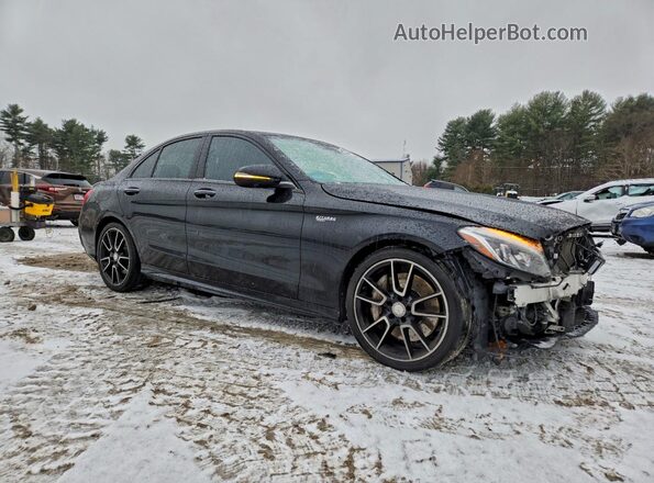 55SWF6EBXGU152447 2016 MERCEDES-BENZ C Black Передня права чверть