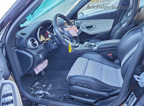 55SWF6EBXGU152447 2016 MERCEDES-BENZ C Black Вид салону спереду