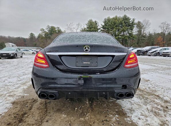 55SWF6EBXGU152447 2016 MERCEDES-BENZ C Black Вид ззаду