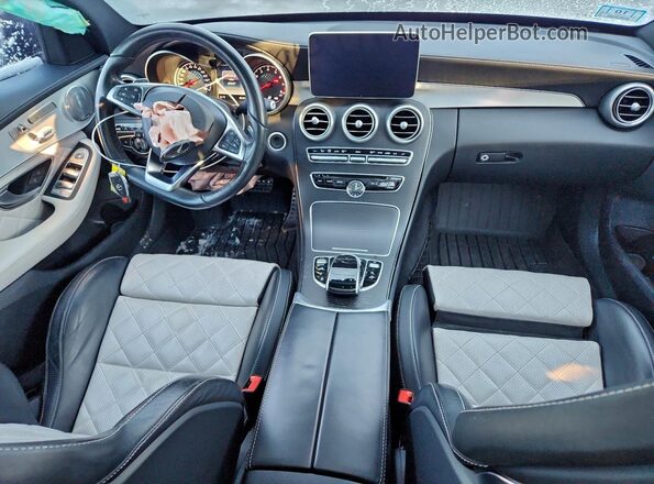 55SWF6EBXGU152447 2016 MERCEDES-BENZ C Black Вид панелі приладів