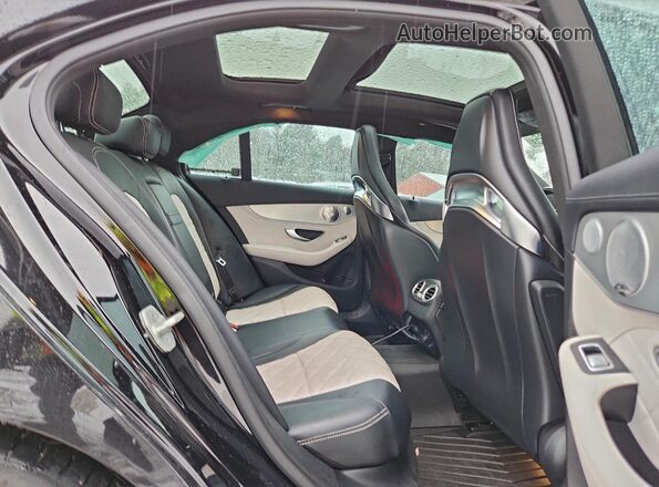 55SWF6EBXGU152447 2016 MERCEDES-BENZ C Black Вид задніх сидінь