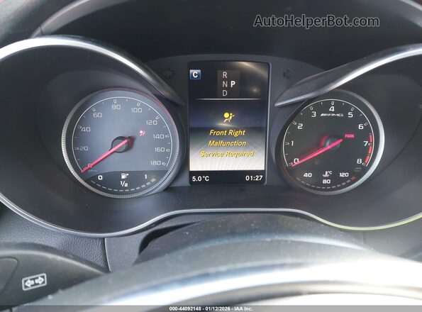 55SWF6EBXHU184137 2017 MERCEDES-BENZ AMG C 43 Silver Vista de los asientos traseros