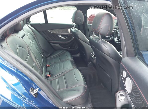 55SWF6EBXHU219081 2017 MERCEDES-BENZ AMG C 43 Blue VIN კოდის სტიკერის ხედი