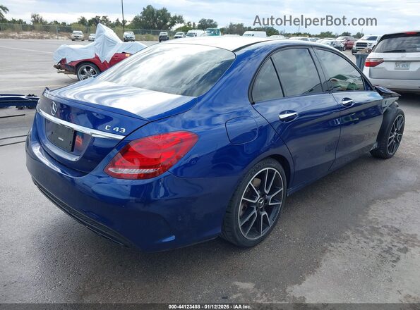 55SWF6EBXHU219081 2017 MERCEDES-BENZ AMG C 43 Blue უკანა მარჯვენა