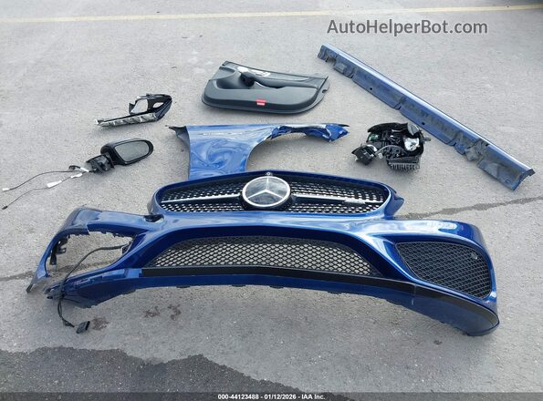 55SWF6EBXHU219081 2017 MERCEDES-BENZ AMG C 43 Blue ხელსაწყოთა პანელის ხედი