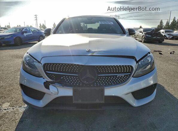 55SWF6EBXJU250871 2018 MERCEDES-BENZ C Silver Vista frontal