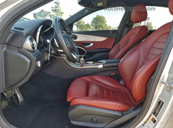 55SWF6EBXJU250871 2018 MERCEDES-BENZ C Silver Vista interior delantera