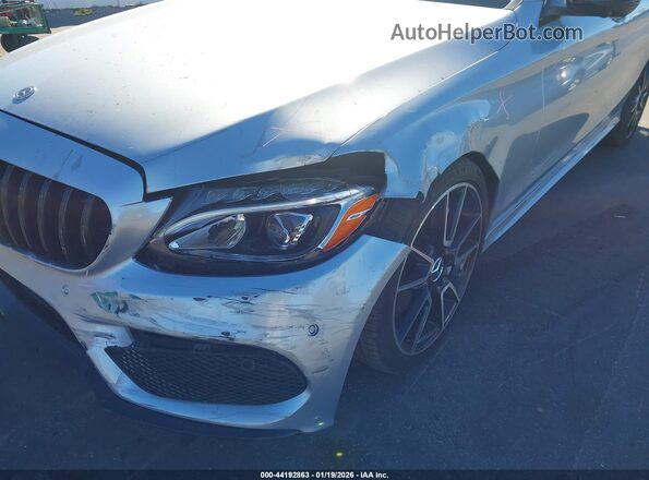 55SWF6EBXJU256606 2018 MERCEDES-BENZ AMG C 43 Light Blue Widok z przodu
