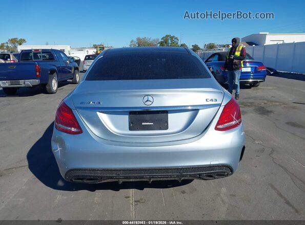 55SWF6EBXJU256606 2018 MERCEDES-BENZ AMG C 43 Light Blue 