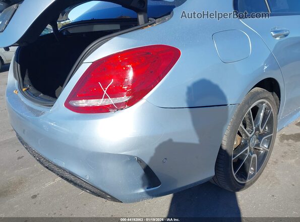 55SWF6EBXJU256606 2018 MERCEDES-BENZ AMG C 43 Light Blue 