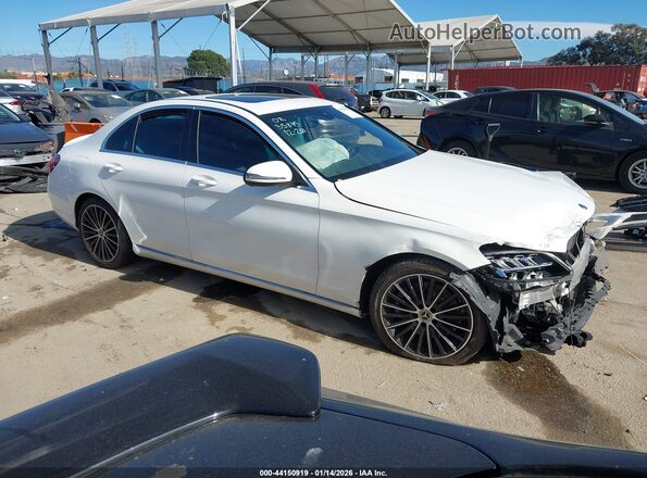 55SWF8DB2KU288660 2019 MERCEDES-BENZ C-CLASS White Przód prawy