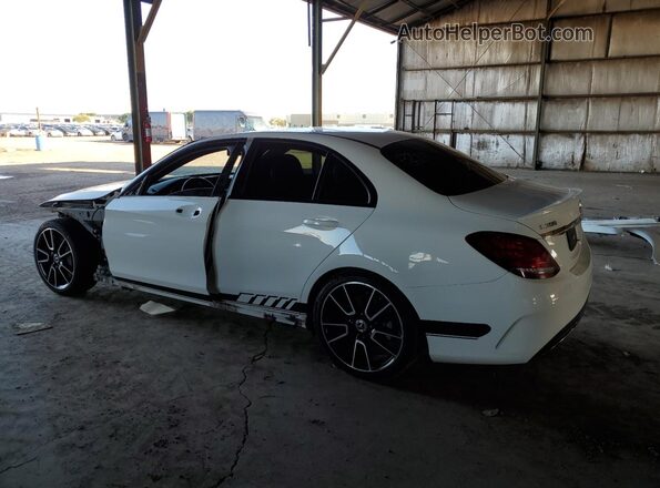 55SWF8DB3KU313176 2019 MERCEDES-BENZ C Белый Задняя левая четверть