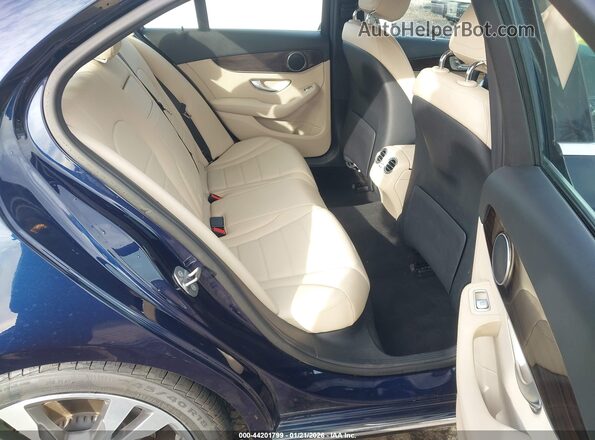 55SWF8DB9KU302764 2019 MERCEDES-BENZ C-CLASS Dark Blue Widok naklejki z numerem VIN