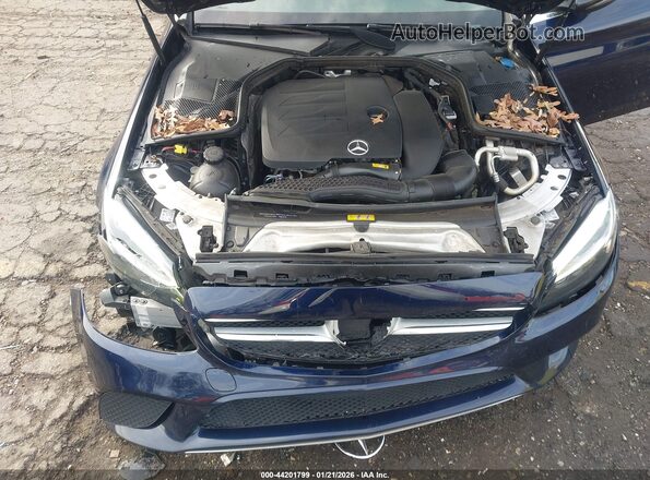55SWF8DB9KU302764 2019 MERCEDES-BENZ C-CLASS Dark Blue Widok z tyłu