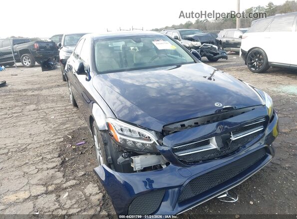 55SWF8DB9KU302764 2019 MERCEDES-BENZ C-CLASS Dark Blue Widok z przodu