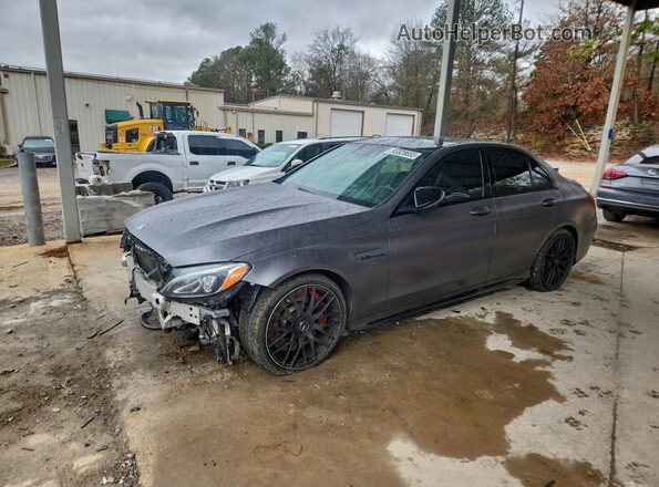 55SWF8HB0HU203379 2017 MERCEDES-BENZ C Угольный Передняя левая четверть