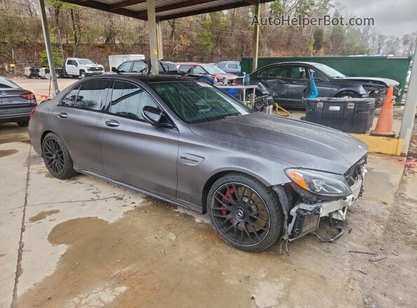 55SWF8HB0HU203379 2017 MERCEDES-BENZ C Угольный Передняя правая четверть
