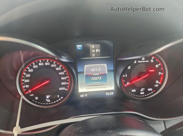 55SWF8HB0HU203379 2017 MERCEDES-BENZ C Угольный Вид щитка приборов