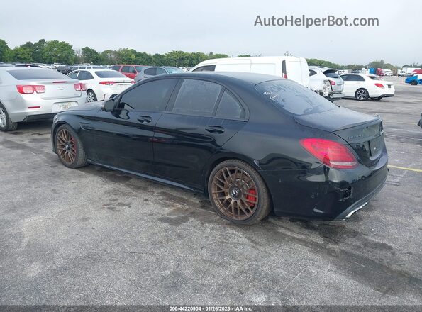 55SWF8HB9HU199106 2017 MERCEDES-BENZ AMG C 63 Черный Задняя левая четверть