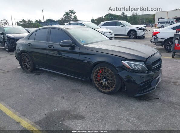 55SWF8HB9HU199106 2017 MERCEDES-BENZ AMG C 63 Черный Передняя правая четверть