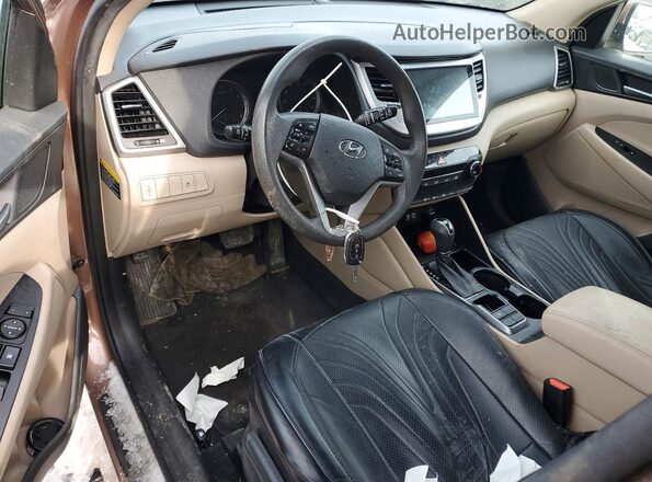 KM8J23A46HU438264 2017 HYUNDAI TUCSON Коричневый Вид щитка приборов