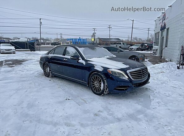 WDDUG8FB0HA216706 2017 MERCEDES-BENZ S Синий Задняя левая четверть