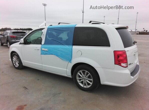 2C4RDGCGXJR215714 2018 DODGE CARAVAN Белый Задняя правая четверть