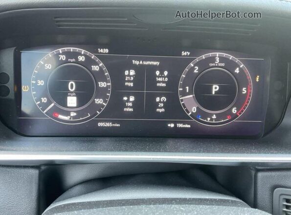 SALWR2RK8JA181756 2018 LAND ROVER RANGE ROVER Black Widok zestawu wskaźników