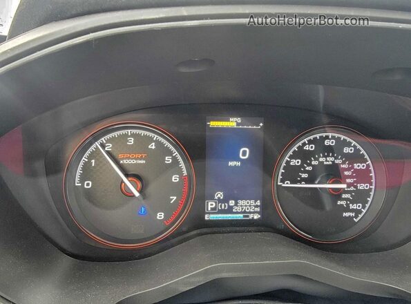 JF2SKAPC9KH450440 2019 SUBARU FORESTER Синий Вид щитка приборов
