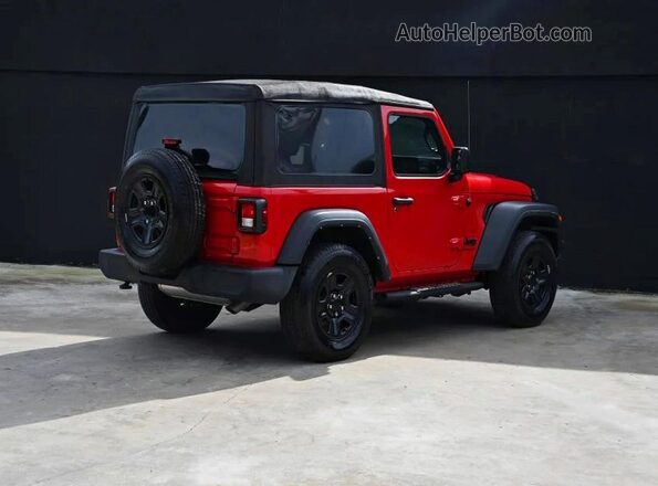 1C4GJXAG4NW145160 2022 JEEP WRANGLER Красный Вид спереди