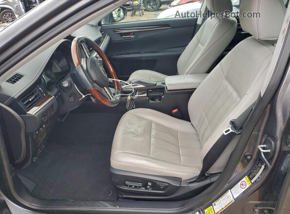 58ABK1GG2JU100496 2018 LEXUS ES Серый Вид салона спереди