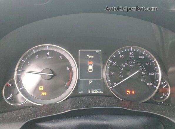 58ABK1GG3GU014493 2016 LEXUS ES Серебряный Вид щитка приборов
