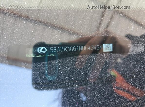58ABK1GG4HU043454 2017 LEXUS ES Серебряный Вид подкапотного пространства