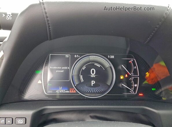 58ADA1C18MU007922 2021 LEXUS ES White Instrument cluster view
