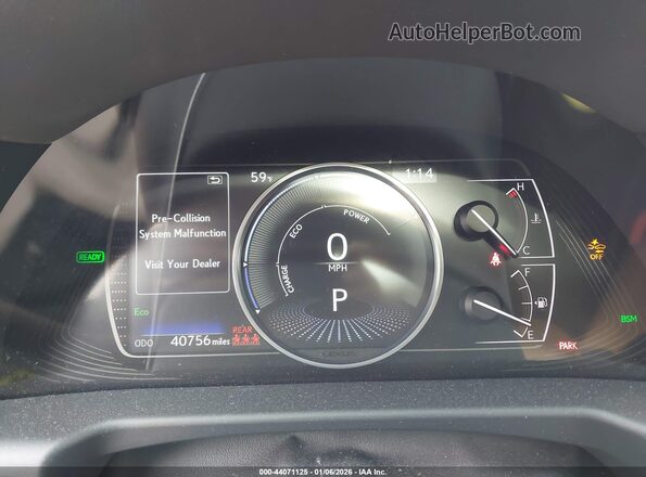 58ADA1C19PU033949 2023 LEXUS ES 300H Gold Widok tylnych siedzeń