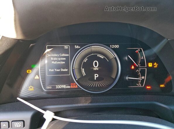 58ADA1C1XPU033653 2023 LEXUS ES Black Widok zestawu wskaźników