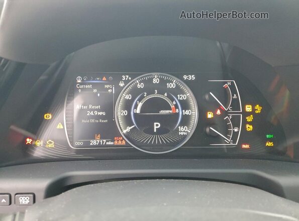 58ADZ1B17PU150407 2023 LEXUS ES Черный Вид щитка приборов