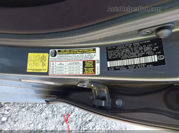 58ADZ1B18MU084610 2021 LEXUS ES 350 Серый Вид подкапотного пространства