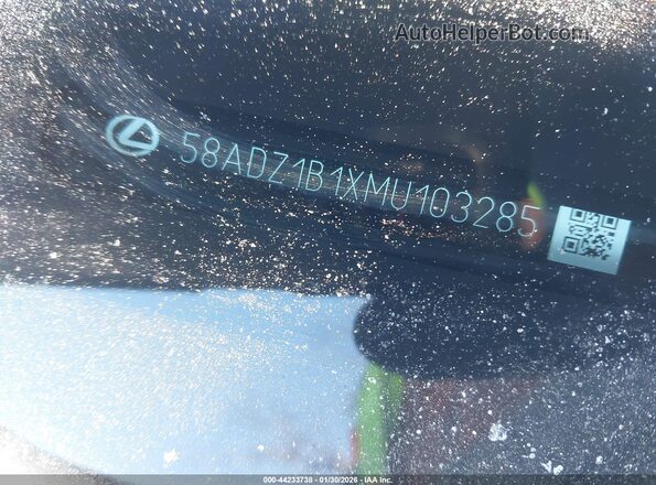 58ADZ1B1XMU103285 2021 LEXUS ES 350 Черный 