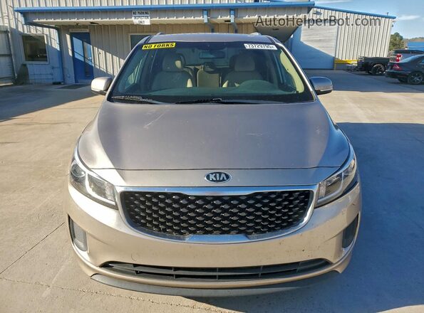 KNDMB5C10G6191522 2016 KIA SEDONA Желто-коричневый Вид сзади