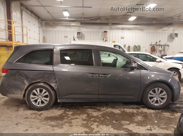 5FNRL5H60HB001084 2017 HONDA ODYSSEY Серый Вид задней части салона