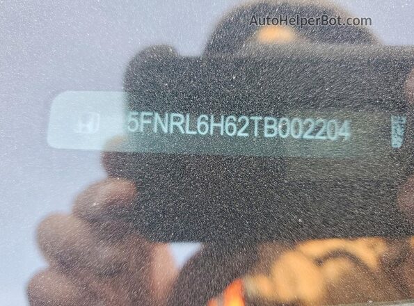 5FNRL6H62TB002204 2026 HONDA ODYSSEY Белый Вид наклейки с VIN-кодом