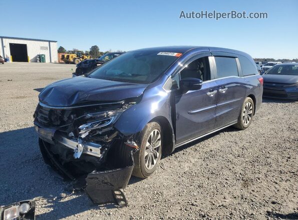 5FNRL6H64RB050165 2024 HONDA ODYSSEY Blue Przód lewy