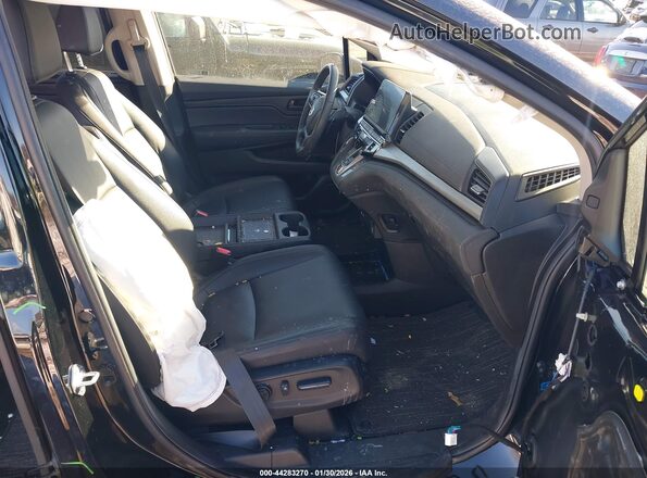 5FNRL6H64SB008293 2025 HONDA ODYSSEY Black Widok wnętrza z przodu