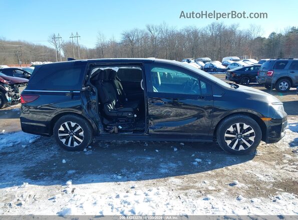 5FNRL6H64SB008293 2025 HONDA ODYSSEY Black Widok wnętrza z tyłu