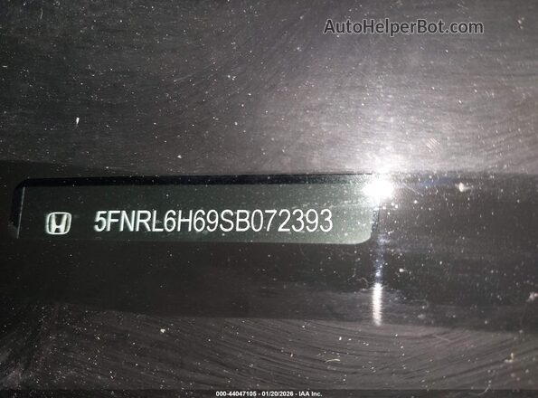 5FNRL6H69SB072393 2025 HONDA ODYSSEY Черный 