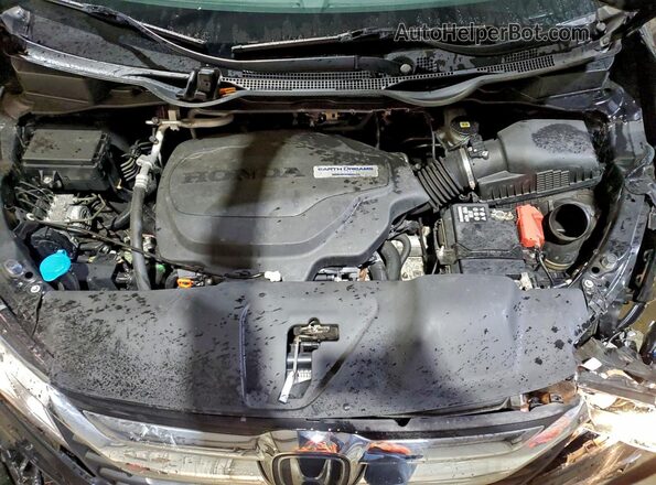 5FNRL6H70JB058390 2018 HONDA ODYSSEY Black Vista del compartimento del motor